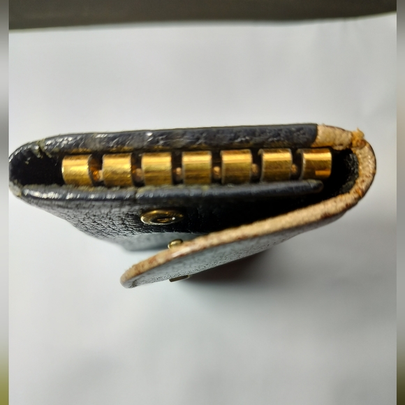 Miu Miu Madras Bicolore Key Holder Small Wallet Card Holder Black Cream Vintage - Picture 13 of 13